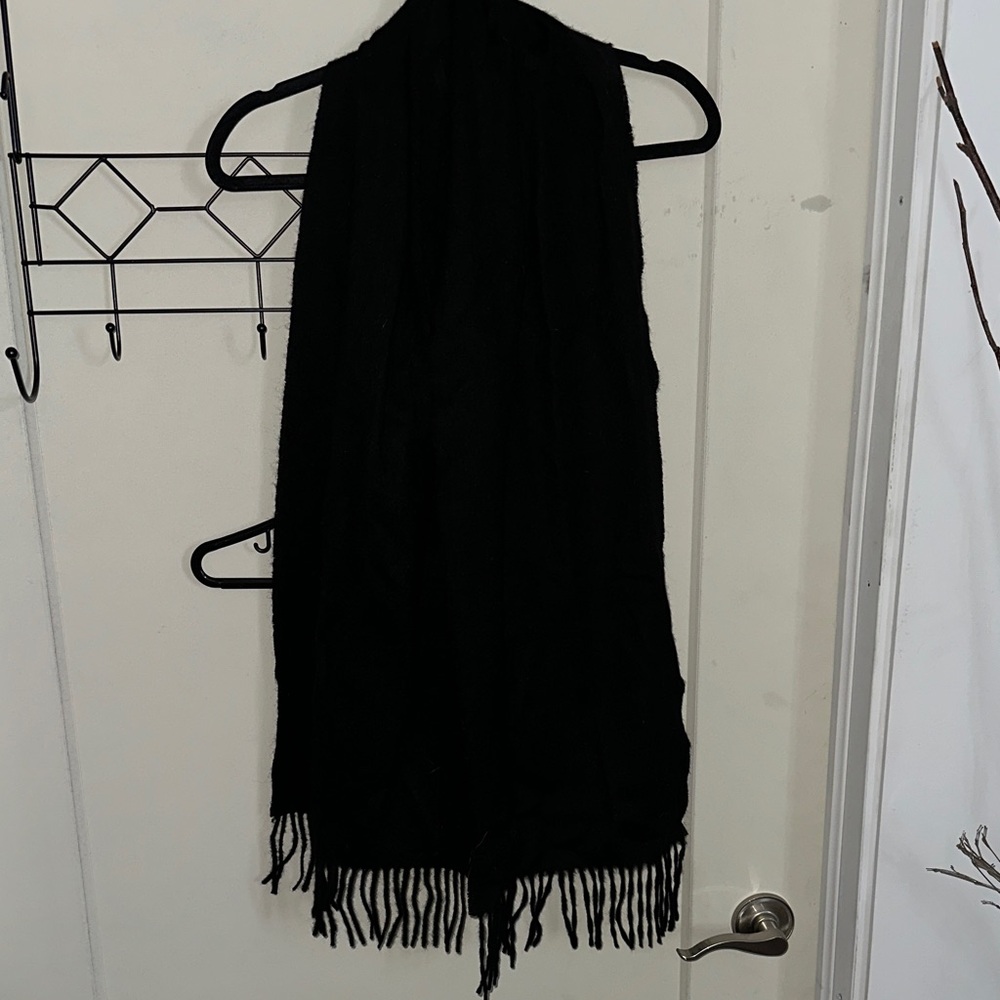 Black Fringe Scarf